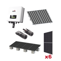 Kit Solar Interconexion  / 3kW  220Vca / Inversor AFORE / Montaje Incluido  