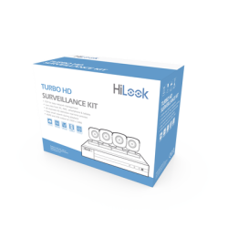 KIT TurboHD 1080p / DVR 4 canales / 4 Cámaras Bala de Metal / Fuente de Poder / Accesorios de Instalación