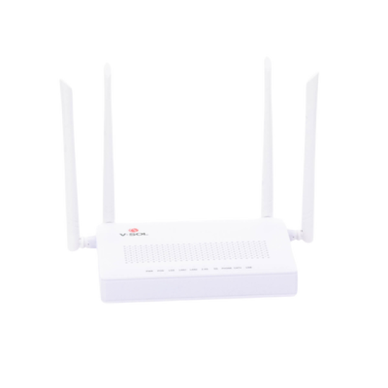 ONU Dual GPON/EPON con Wi-Fi AC de doble banda, 1 puerto SC/APC + 2 puertos LAN Gigabit + 1 puerto FXS + 1 Puerto CATV