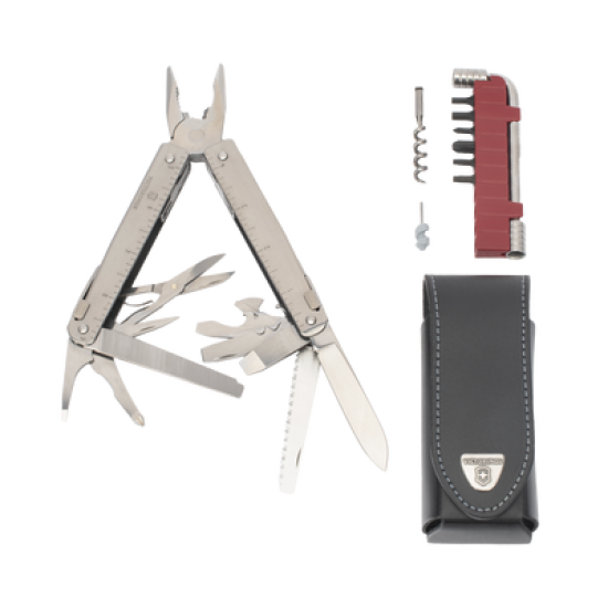Navaja Victorinox Multiherramienta SwissTool X Plus con 37 Funciones. Incluye Funda de Piel