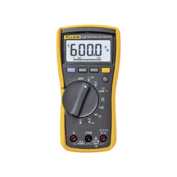 Multímetro Digital para Electricista, Para Pruebas de Capacitancia y Diodos, Uso con Voltaje Máximo de 600 V, Pantalla LED Retroiluminada