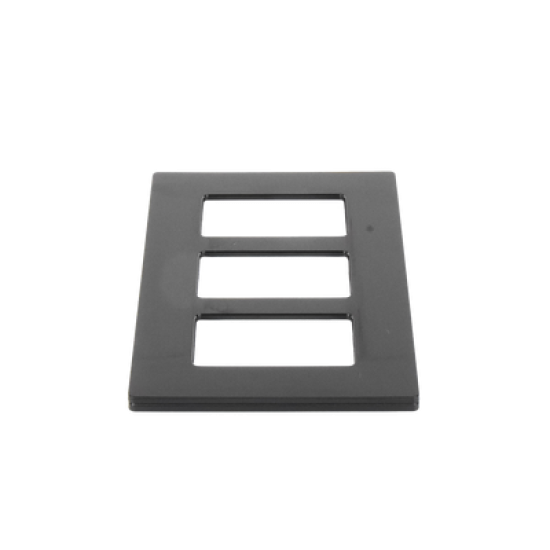 Placa de pared 3 espacio, para atenuador (dimmer), switch ó control remoto PICO inalámbrico.