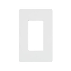 Placa de pared 1 espacio, para atenuador (dimmer), switch ó control remoto inalámbrico LUTRON.