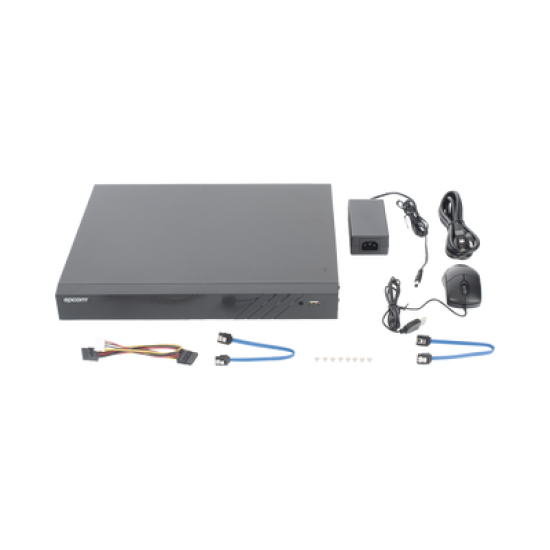 DVR 32 Canales TurboHD + 8 Canales IP / 5 Megapixel Lite - 3K Lite / Acusense (Evita Falsas Alarmas) / Audio Bidireccional / 2 Bahías de Disco Duro / H.265+ / Salida de Video en Full HD