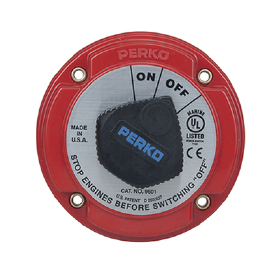 Switch Selector de Batería On / Off de Servicio Mediano, para Sistemas Eléctricos Marinos