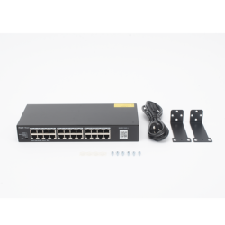 Switch no administrable, con 24 puertos 10/100/1000 Mbps, Monitoreable en la Nube