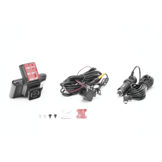 Cámara de Tablero / Cámara Frontal de 4 Megapixel (2K) y Trasera de 2 Megapixel (1080p) / H.265 /  Pantalla Táctil 3