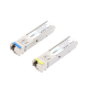 Transceptores Ópticos Industriales Bidireccionales SFP (Mini-Gbic) / Monomodo 1310 & 1550 nm / 1.25 Gbps / 1000BASE-BX / Conector LC/UPC Simplex / DDM / Hasta 20 km / 2 Piezas