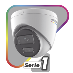 [Dual Light + ColorVu] Turret IP 6 Megapixel / Lente 2.8 mm / 30 mts IR + 30 mts Luz Blanca / Micrófono Integrado / ACUSENSE Lite / Exterior IP67 / WDR 120 dB / PoE / Micro SD / ONVIF