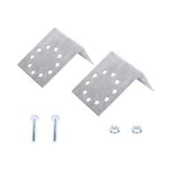 Base Multiposición para postes de paso o esquina en cercos electricos 100% Acero galvanizado.