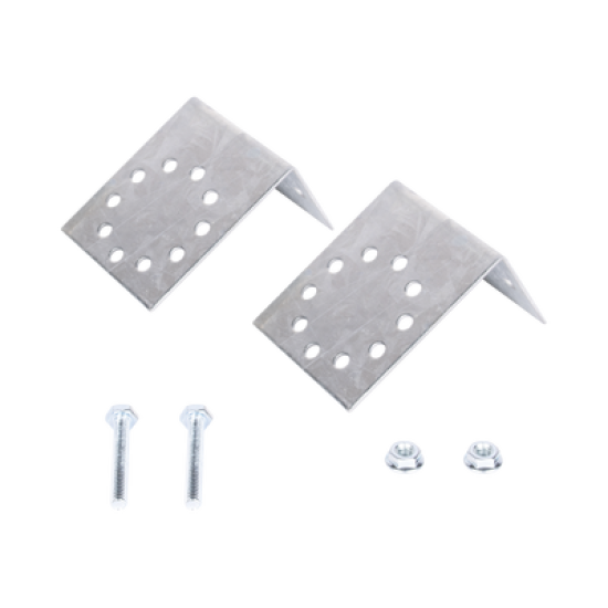 Base Multiposición para postes de paso o esquina en cercos electricos 100% Acero galvanizado.