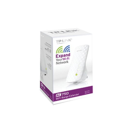 Repetidor / Extensor de Cobertura WiFi AC, 750 Mbps, doble banda 2.4 GHz y 5 GHz, con 1 puerto 10/100 Mbps