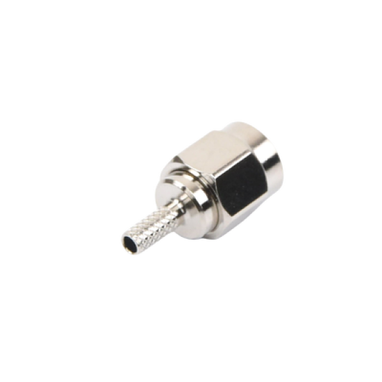 Conector SMA Macho de anillo plegable para cable RG-174/U, BELDEN 8216,