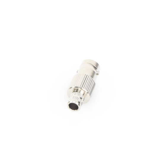 Conector BNC Hembra de 75 Ohm, Anillo Plegable para Cable RG-6/U, Níquel/ Oro/ Teflón.