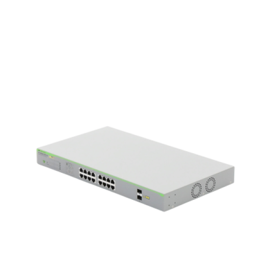 Switch PoE+ Gigabit WebSmart de 16 puertos 10/100/1000 Mbps (2 x Combo) + 2 puertos gigabit SFP (Combo), 185 W