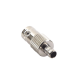 Conector BNC Hembra de Anillo para Cables RG-8/X, LMR-240, 9258, Níquel/ Oro/ Delrin.