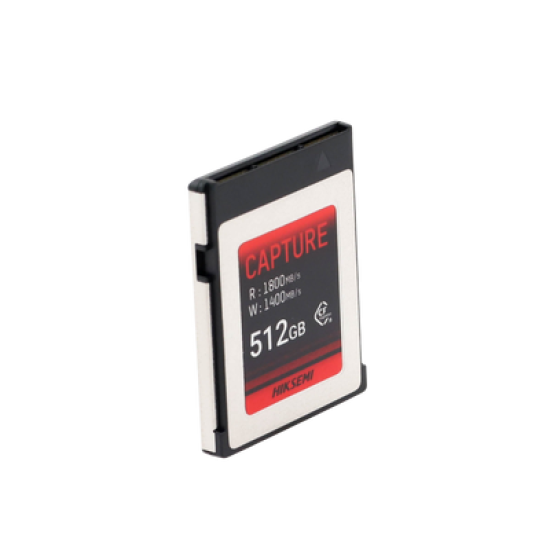 Memoria CFexpress tipo B / Clase 10 de 512 GB / Especializada para Cámaras de Fotografía y Video  / 1800 MB/s Lectura / 1700 MB/s Escritura