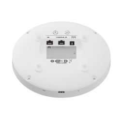 Punto de Acceso Wi-Fi 6 de Alta Densidad / 6.575 Gbps / MU-MIMO 2x2x4:3 (2.4GHz, 5GHz y 5GHz) / Puerto 10/100/1000 Mbps  + 1 Puerto 100/1000/2.5 Gbps / Puerto USB / BLE / Smart Antenna 20% más cobertura / Seguridad WPA3 / Roaming Inteligente / Inst