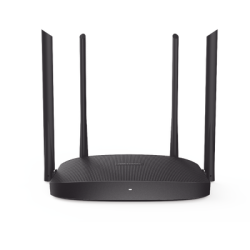 Router Inalámbrico WISP Gigabit / Hasta 1200 Mbps / Doble Banda AC (2.4 GHz y 5 GHz) / 3 Puertos LAN 10/100/1000 Mbps + 1 Puerto WAN 10/100/1000 Mbps /  4 Antenas Externas Omnidireccional de 5 dBi / Interior