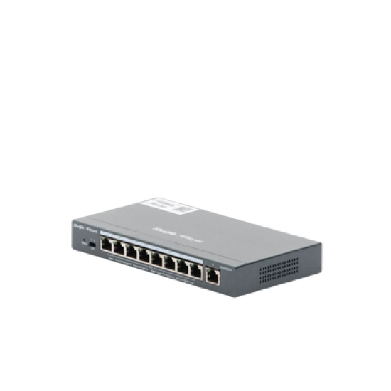 Switch Administrable 8 Puertos PoE+ 802.3af/at Gigabit, gestión gratuita desde la nube, 120w