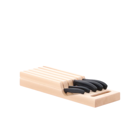 Portacuchillos de Cajón y 5 Cuchillos Swiss Classic