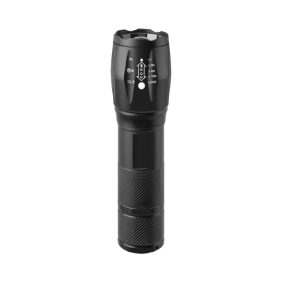Linterna LED de Aluminio, 600 Lúmenes, IPX4, Resistente al Agua