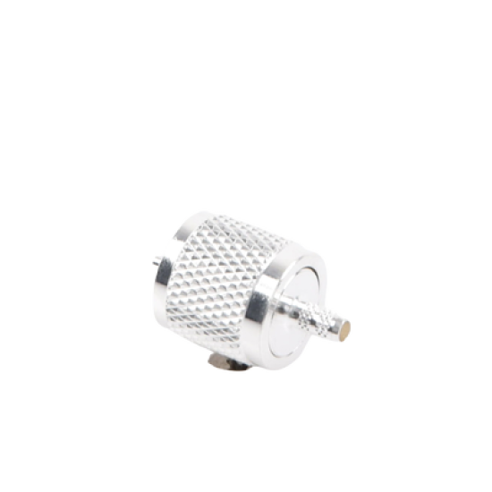 Conector UHF Macho (PL-259) de anillo plegable para cables RG-58/U, RG-142/U.