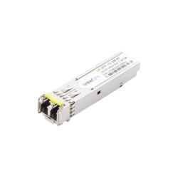 Transceptor Óptico SFP (Mini-Gbic) / Monomodo 1550 nm / 1.25 Gbps / 1000BASE-ZX / Conectores LC/UPC Dúplex / DDM / Hasta 80 km 