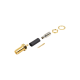 Conector SMA Hembra Inverso / Chasis en D Plano, Anillo Plegable / Cable RG-316 .