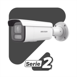 [Dual Light + 2 Micrófonos Integrados] Bala IP 4 Megapixel / Lente Mot. 2.8 a 12 mm / 60 mts Luz Blanca + 60 mts IR / ACUSENSE / Exterior IP67 / IK10 / WDR 120 dB / PoE+ / ONVIF / Alarmas I/O / Micro SD / Metal / ACUSEARCH