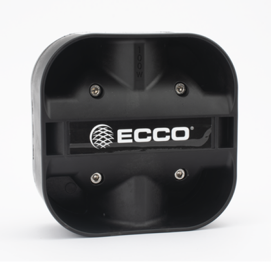 Bocina Compacta de Uso Rudo, 100 Watts de Potencia, Ideal Para Vehículos de Encubierto, Con Soporte Universal, 11 Ohms de Impedancia
