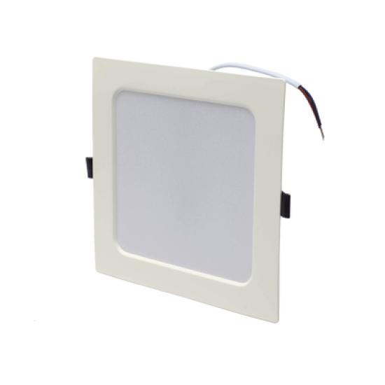 Spot Cuadrado Empotrable / 17.5 x 17.5 cm / Luz Fría / 110 V / 15 W / 1200 lúmenes / 25000 hrs / Ángulo de apertura 120° / IP20