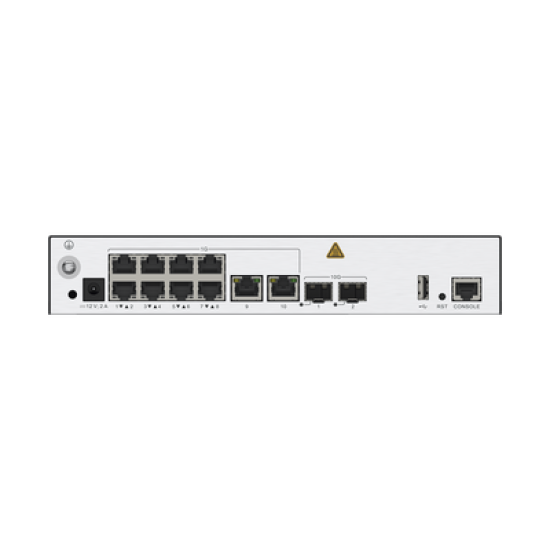 Controladora de Puntos de Acceso / 10 puertos 10/100/1000 Mbps / 2 puertos 10GE SFP+ / Hotspot 2.0 / Roaming Capa 2 y 3 / Rendimiento 10 Gbps / Soporta 128 APs / Hasta 1024 Clientes 