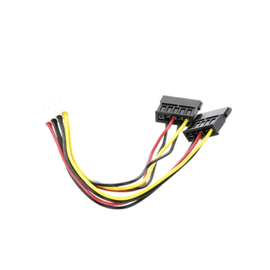 Cable Doble de Corriente SATA / Compatible con DVR´s epcom y HIKVISION / 15 cm de Longitud