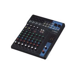 Mezcladora de Audio | 10 Canales | 4 Entradas de Micrófono | 3 Entradas de Línea Estéreo | Phantom Power