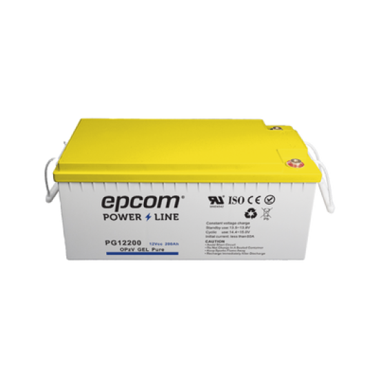 Batería de GEL PURO OPzV / 12 V @ 200 Ah / Ciclo profundo / Uso en Aplicaciones Fotovoltaicas y de Respald