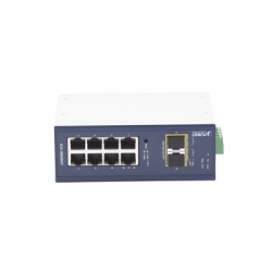 Switch Industrial Administrable Capa 2, 8 Puertos 10/100/1000T, 2 Puertos SFP 1G / 2.5 G BASE X