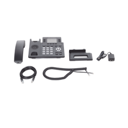 Teléfono IP Grado Operador, 3 líneas SIP con 6 cuentas, puertos Gigabit,PoE,  pantalla a color 2.4