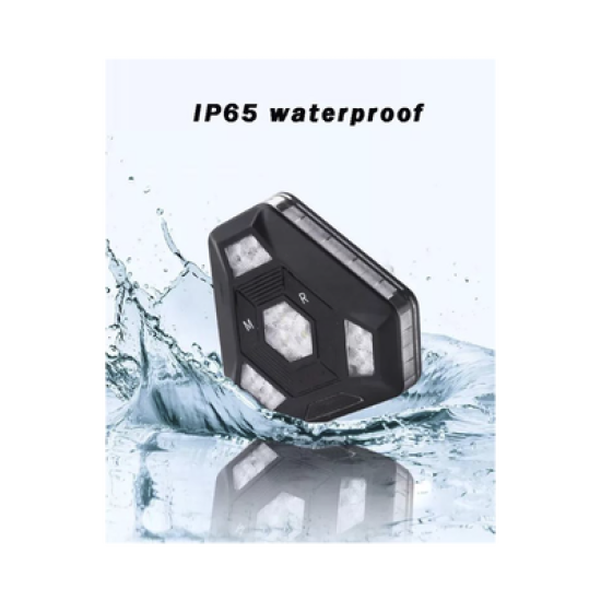 Luz Auxiliar Rojo/Azul Ultra Brillante Para Automóviles, Motocicletas y Bicicletas Con Montaje Magnético