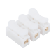 Conector tipo PUSH de 3 Contactos / Para una Conexión Rápida / Puentes de Cables