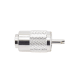 Conector UHF Macho (PL-259) para Cables RG-8/U, RG-8U-SYS, 8237, 8267, 8268, 9913, CTN-400, 7810, 8214, 7810A, RFLASH-1113, LMR-400, Plata )/ Plata/ Teflón.