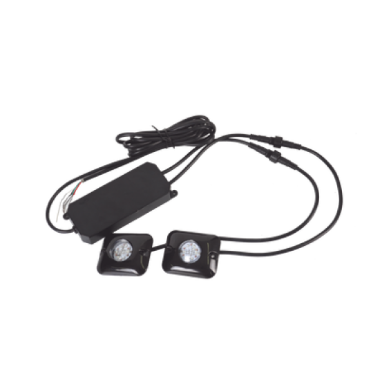 Estrobos Ocultos de 12 LED, Color Claro