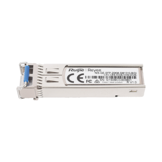 Transceptor Industrial BIDI Monomodo SFP 1G (Lado A), hasta 20 Kilómetros, TX 1310 / RX 1550, soporta Temperaturas de -40° a 85° C