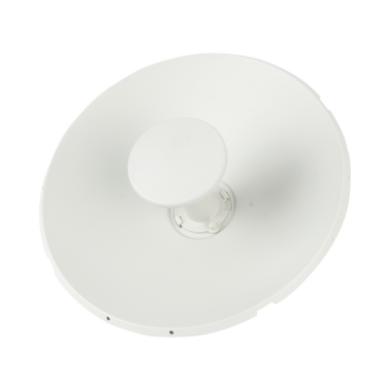 Antena direccional tipo plato de 25 dBi / Rango de frecuencia de 5.150 a 7.125 GHz / MIMO 2X2 / Para climas Hostiles IP67 