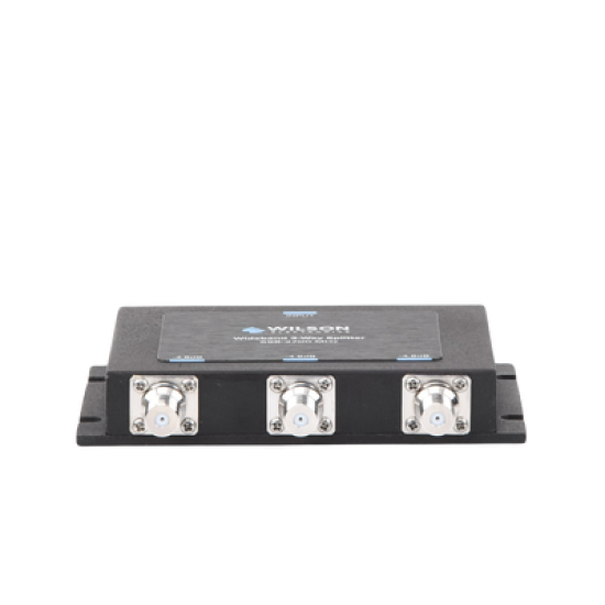 Divisor de potencia de 3 vías para la distribución de señal a tres antenas de servicio | 4.8 dB de pérdida por puerto | Conectores F hembra