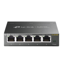 Switch Escritorio Easy Smart de 5 puertos 10/100/1000 Mbps / IGMP para Vigilancia / Calidad en el Servicio (QoS) / Gestión GUI