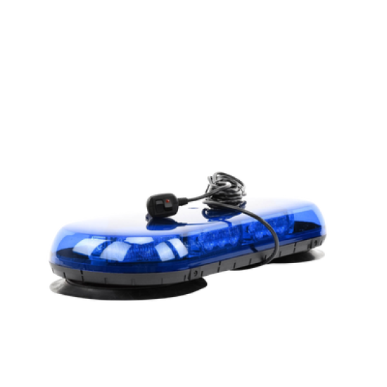 Mini Barra de luces con 24 LED, Color Azul y Montaje de Succión e Imán