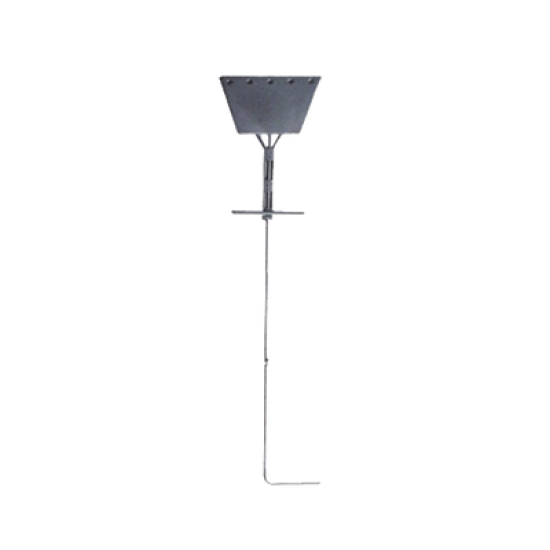 Ancla de Piso Tipo Paleta 5 Orificios para Retenida. Placa: 3/4