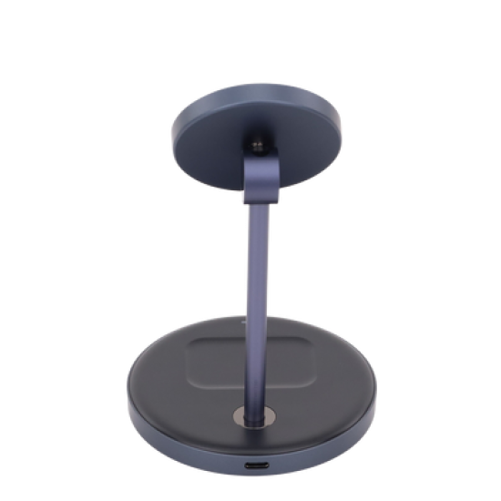 Estación de Carga Inalámbrica | 3 en 1 | Compatible con MagSafe | Perfecto para iPhone y  AirPods | Carga Rápida Adaptativa /Simultanea | Múltiples Protecciones | Luz Indicadora LED | Aleación de Aluminio | Incluye Cable