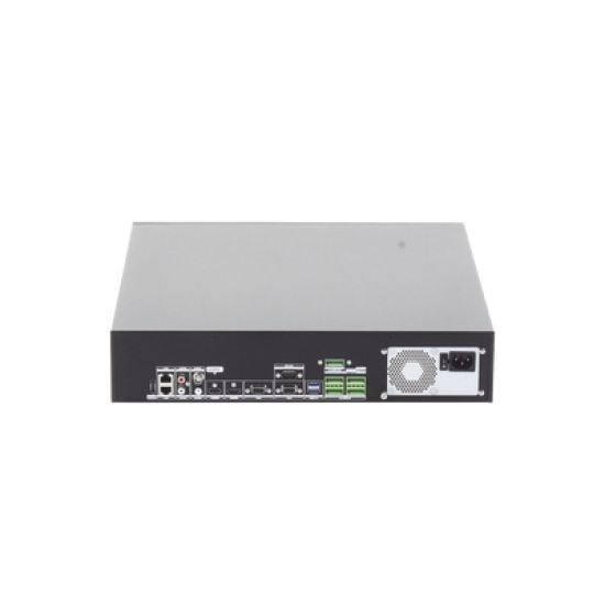 [Doble Poder de Decodificación] NVR 32 Megapixel (8K) / 32 Canales IP / AcuSense / ANPR / Conteo de Personas / Heat Map / 8 Bahías de Disco Duro / 2 Tarjetas de Red / Soporta RAID con Hot Swap / 2 HDMI en 8K / Soporta POS / Alarmas I/O / ACU